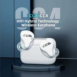 Écouteurs pour téléphones portables CCA CC4 casque sans fil technologie hybride Bluetooth-Compatible 5.2 dans l'oreille bouchons d'oreille avec Microphone casque de jeu YQ240219