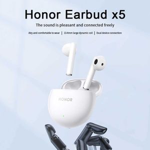 Écouteurs pour téléphones portables Version CN Honor Earbuds X5 TWS écouteur HIFI tonalité qualité suppression du bruit 27 heures batterie faible latence véritable casque sans fil J240123