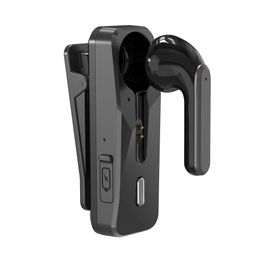Écouteurs de téléphone portable Écouteurs de collier pour une oreille Bluetooth 5.1 Casque sans fil Écouteur d'affaires avec micro Sport Crochet d'oreille Lotus Mains libres pour Drive 230419