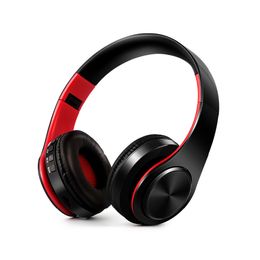 Écouteurs de téléphones portables colorés sans fil Bluetooth BluetoothaDead avec microphonemicro sd slot slot HeadphoneHeadSet 230324
