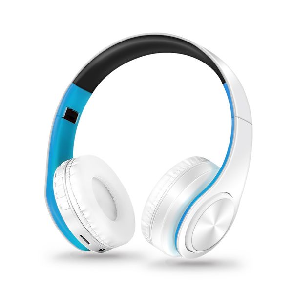 Auriculares de teléfonos celulares coloridos música auriculares estéreo inalámbrico auriculares Bluetooth con soporte de micrófono TF Llamadas 230324