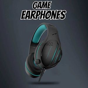 Mobiele telefoon-oortelefoon ECHOME Bekabelde hoofdtelefoon Gaming-headset Bekabelde microfoon Virtueel 7.1 Surround Sound Lichtgewicht RGB-achtergrondverlichting voor pc-laptops YQ231120