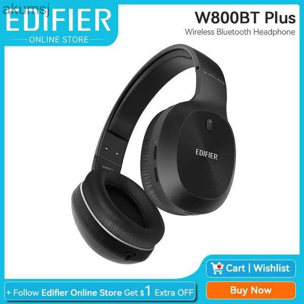 Écouteurs pour téléphones portables Edifier W800BT Plus Casque sans fil Bluetooth 5.1 cVc8.0 Voix claire Jusqu'à 55 heures de lecture Casques Bluetooth Prise en charge aptX YQ240304