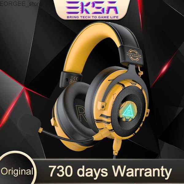 Auriculares con auriculares de teléfonos celulares EKSA E900 Pro Gaming Auriculares con MIC 7.1 Auriculares de juegos de sonido envolvente para auriculares Gamer Wired Gamer de PC para Xbox/PS4/PS5 Y240407