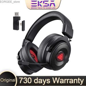 Auriculares de teléfonos celulares EKSA E900BT Auriculares de juegos inalámbricos con auriculares Gamer Bluetooth ENC 7.1 Auriculares de jugadores de sonido envolvente para PC PS4 PS5 Xbox Y240407