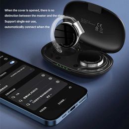 Oortelefoon voor mobiele telefoons F2 TWS Draadloze Bluetooth-headset On-ear sportheadset Ruisonderdrukkende pratende headset Stereomuziekheadset Q240321