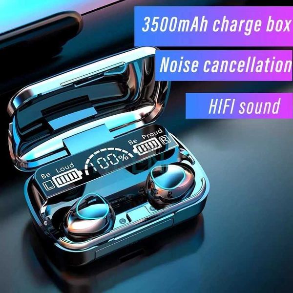 Écouteurs pour téléphones portables FNTWIF 3500mAh TWS écouteurs sans fil Bluetooth suppression du bruit affichage LED stéréo avec microphone sportsH240311