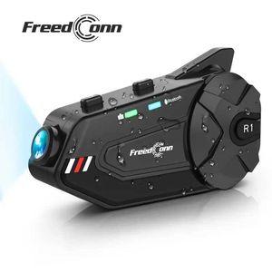 Écouteurs de téléphone portable Freedconn R1 plus moto-walkie talkie casque driver enregistreur bluetooth manuel de communicateur vidéo enregistrement 1080p walkie j240508