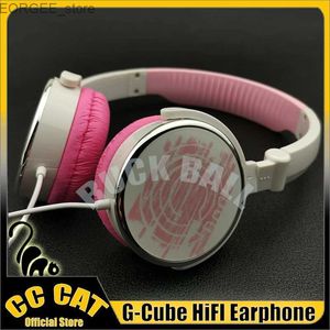 Écouteurs de téléphones portables G-Cube Audio Caser Hifi HiFi G-Pop Double Mode Chef de cast Lightweight Retro Portable Portable Subwoofer Pink Pinphones Elecphone Y240407