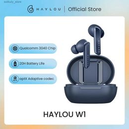 Auriculares para teléfono celular HAYLOU W1 Auriculares Bluetooth QCC 3040 aptX Auriculares inalámbricos adaptables 4 micrófonos cVc8.0 y ENC Auriculares con control táctil Q240402