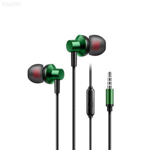 Mobiele Telefoon Koptelefoon Hifi Gaming Headset Metalen Oortelefoon Nieuwe 3.5mm Oordopjes Voor Met Microfoon Muziek Hoofdtelefoon Oortelefoon Voor Android In-Ear L230914