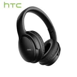 Écouteurs pour téléphones portables HTC HP01 Écouteurs sans fil Bluetooth 5.3 BASS HIFI Écouteurs stéréo 36h de lecture Unité de pilote 40 mm avec port d'entrée auxiliaire pour jeu de musique Q240321