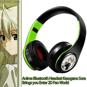 Auriculares de teléfonos celulares Anime Japan Yosuga No Sora Kasugano Sorawireless Bluetooth Heads Monteado en la tarjeta Montada Soporte de teléfonos móviles FM TF Y240407