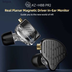 Écouteurs pour téléphones portables KZ PR2 écouteurs intra-auriculaires sans fil Bluetooth casque planaire pilote HIFI Kz casque antibruit moniteur écouteurs YQ240202