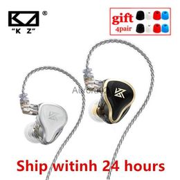 Écouteurs pour téléphones portables KZ ZAS Casque 16 unités HIFI 7BA + 1DD Bass In Ear Monitor Hybrid Drive Noise Cancelling Earbuds 8 Core Cable ZAX ZSX YQ240219