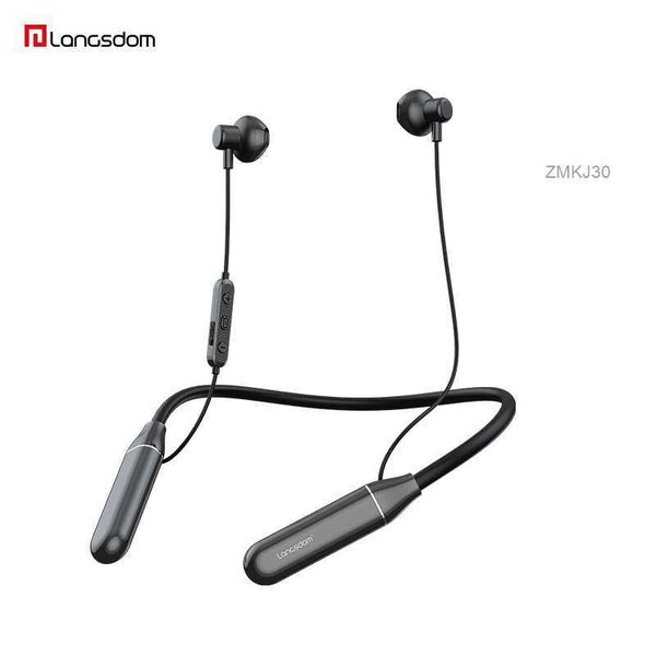 Auriculares para teléfono móvil Nuevos auriculares Bluetooth BS05 con manejo en el cuello de Lanston para escuchar música deportiva, auriculares Bluetooth de medio oído de alcance ultralargo 2GAT