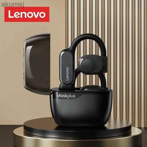 Auriculares para teléfono celular Lenovo Hifi Conducción ósea Auriculares Bluetooth montados en la oreja Nuevos deportes Llamada con cancelación de ruido Batería de larga duración Auricular masculino YQ240304