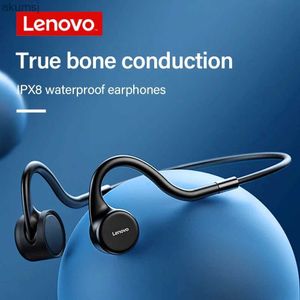 Écouteurs pour téléphones portables Lenovo X4 X5 casque à conduction osseuse Sport en cours d'exécution IPX8 étanche Bluetooth casque sans fil écouteur 8GB stockage avec micro YQ240304