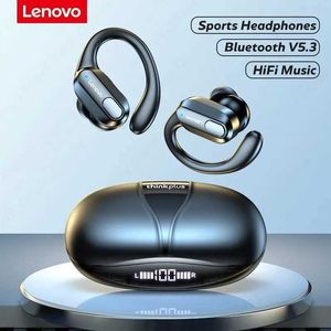 Écouteurs pour téléphones portables Lenovo XT80 écouteurs sans fil de sport avec bouton de microphone contrôle affichage de puissance LED stéréo haute fidélité Q240321