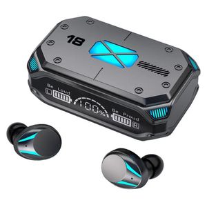 Mobiele telefoon oortelefoons M41 Wireless Gaming Music Bass Hoofdtelefoon TWS Oordopjes met PowerBank Metal Stereo Earset