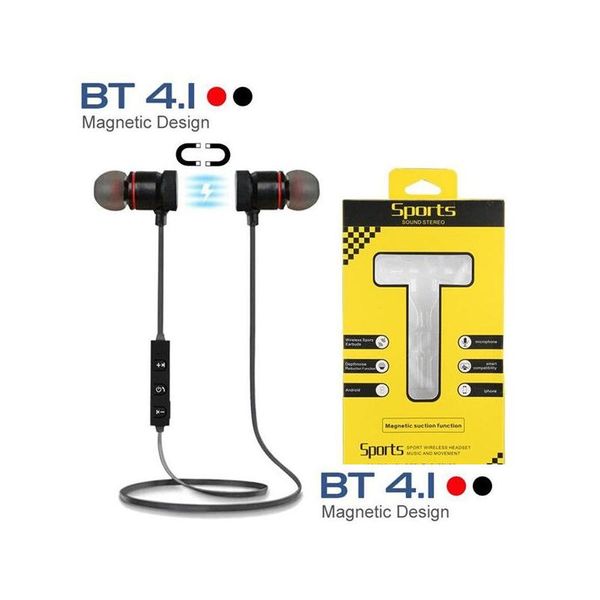 Écouteurs de téléphone portable M5 M9 magnétique sans fil Bluetooth stéréo sport écouteurs intra-auriculaires casque avec micro pour LG 7 livraison directe Ot9Mo