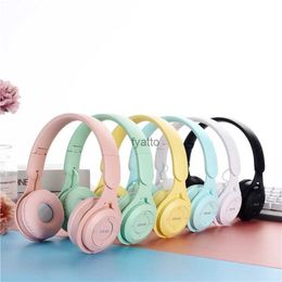 Écouteurs de téléphone portable Macaron Casque enfants sans fil Bluetooth casque bandeau casque de jeu avec Gamer Girl cadeau pour tablette mobile H240312