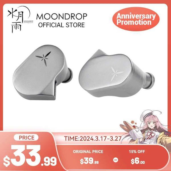 Écouteurs pour téléphone portable MOONDROP LAN HIFI écouteur câble écouteurs IEM 0.78mm plaque de béryllium dôme Composite diaphragme câble détachable écouteurs Q240321