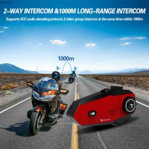 Mobiele telefoon Koptelefoon Motorhelm Hoofdtelefoon BT5.1 1000 m Ultralange afstand Bluetooth-headset Ruisonderdrukkingsfunctie Muziek delen Waterdicht YQ240304