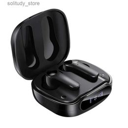 Auriculares para teléfono celular Nuevos auriculares inalámbricos ANC 33dB Cancelación activa de ruido Bluetooth 5.3 HiFi Bass Llamada de alta definición TWS Pantalla digital LED Q240402