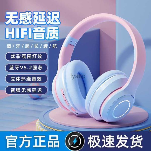 Écouteurs de téléphone portable nouveaux écouteurs Bluetooth à changement progressif cadeaux de jeu mobiles sans fil pliables h240312