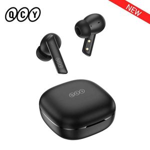 Mobiele telefoon-oortelefoon NIEUW QCY HT05 ANC Draadloze TWS Bluetooth 5.2-oortelefoon 40dB Actieve ruisonderdrukking Headset 6 microfoon ENC HD Oproep TWS-oordopjes YQ240120