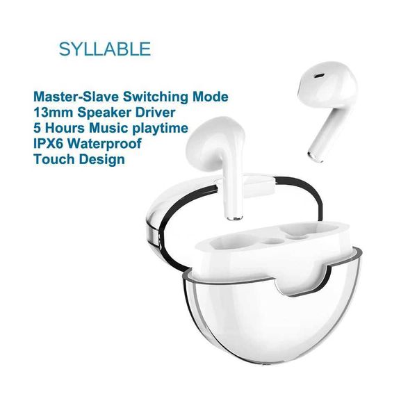 Auriculares para teléfono celular Nuevo Touch SYLLABLE J9 TWS Auriculares 5 horas Auriculares estéreo inalámbricos verdaderos Modo de conmutación maestro-esclavo Auriculares Touch Syllable J9 Q240321