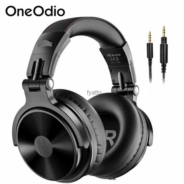 Auriculares para teléfono celular Oneodio Bluetooth 5.2 auriculares inalámbricos con micrófono 90 horas plegables adecuados para PC móvil sportsH240312