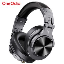 Mobiele telefoon oortelefoons Oneodio Fusion A70 Bluetooth 5 2 Hoofdtelefoons Stereo over Ear Wireless Headset Professional Recording Studio Monitor DJ 230214