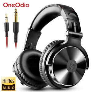 Auriculares para teléfono celular Oneodio Auriculares sobre la oreja Hifi Studio DJ Auriculares Monitor con cable Música Juegos Auriculares Auriculares para computadora PC con micrófono 221114