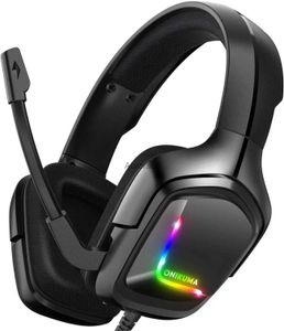 Écouteurs pour téléphones portables ONIKUMA Advanced 4D Gaming Casque 7.1 Son Surround avec pilote 50MM Micro antibruit avec contrôle du volume muet casque YQ231120