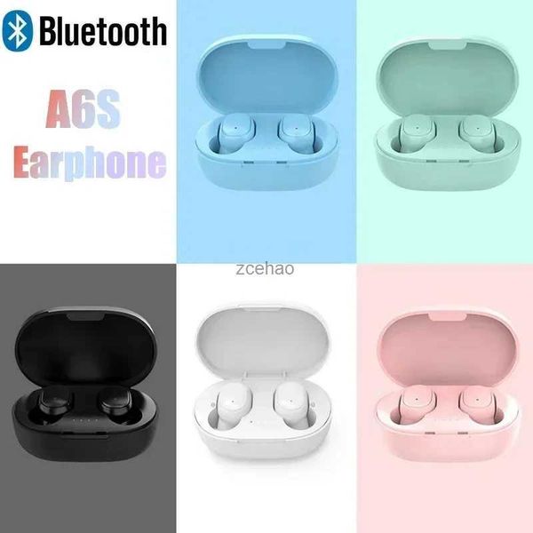 Écouteurs de téléphone portable Original A6S TWS casque sans fil écouteurs Bluetooth casque Sport stéréo Fone Bluetooth écouteurs pour Xiaomi Huawei iPhoneLF