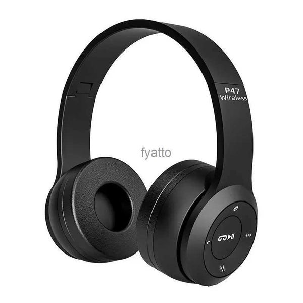 Écouteurs de téléphone portable P47 Bluetooth casque pliable subwoofer cadeau écouteurs de sport sans fil adaptés pour iPhone et HuaweiH240312
