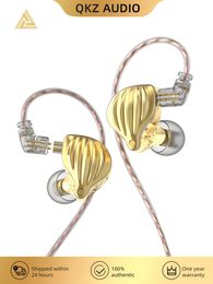 Écouteurs de téléphone portable QKZ ZXK ZSN DD Drive In Ear Écouteurs HIFI Métal Basse Écouteurs Sport Musique Casque Remplaçable Câble ZS10 PRO ZSX ZSTX