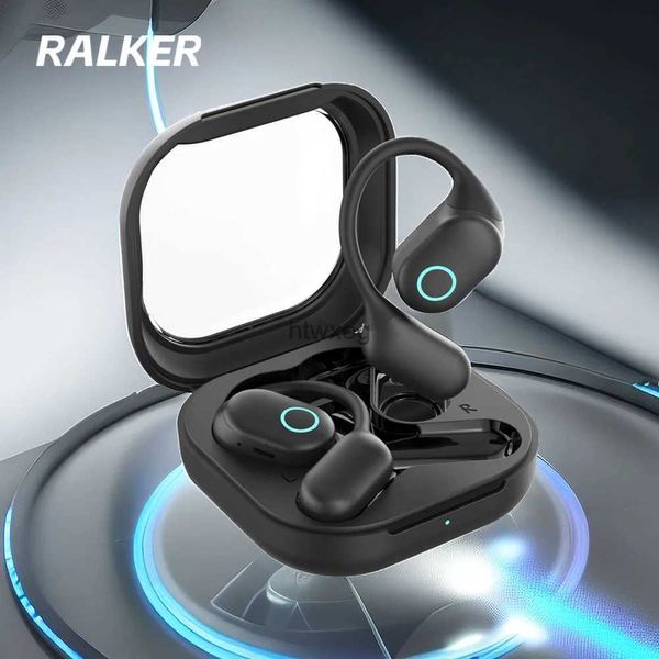 Auriculares para teléfono celular RALKER R03 TWS Auriculares inalámbricos Bluetooth 5.3 Auriculares Hifi-Stero Auriculares TWS Deportes Auriculares impermeables con gancho para la oreja con micrófono YQ240105