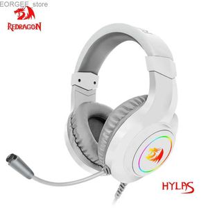 Auriculares de teléfonos celulares Redragon Hylas H260 RGB Gaming Aurphones 3.5 mm Sustre Subround PC Micrófono Adecuado para PS4 Switch Xbox One Y240407