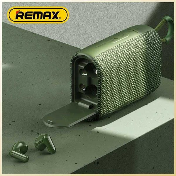 Écouteurs de téléphone portable Remax Haut-parleur sans fil Mini Portable Audio Portable Écouteurs extérieurs Casque Bluetooth 5.3 Haut-parleur peut prendre en charge la carte TF Radio FM YQ240105