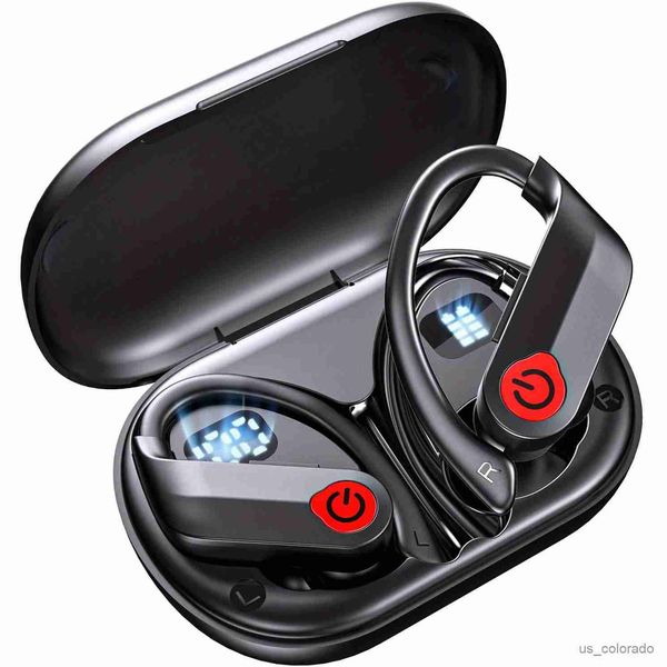 Auriculares para teléfono móvil SecureFit Sport TWS Auriculares impermeables con aislamiento de ruido en la oreja con batería recargable y estuche de carga