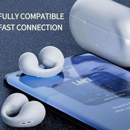 Mobiele telefoon oortelefoons SG50 draadloze clip op Bluetooth -headset high -definition audiokwaliteit Running yoga mannelijke en vrouwelijke sport oortelefoon hoofdtelefoon YQ240304 2024