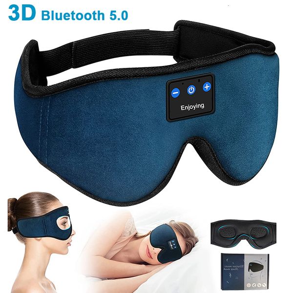 Écouteurs de téléphone portable Casque de sommeil 3D Bluetooth 5 0 Bandeau Artefact sans fil Respirant Musique Masque pour les yeux Écouteurs pour Side er Air Travel 221114