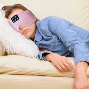 Mobiele telefoon Oortelefoon Slapen Koptelefoon Bluetooth Oogmasker voor Dames Mannen Draadloze muziek Verduisteringsmaskers voor zijslapers Slapeloosheid Reizen GiftL2403