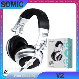 Écouteurs pour téléphone portable Somic V2 casque de mode casque stéréo caisson de basses musique réduction du bruit tenue confortable Studio d'enregistrement HiFi écouteurs cadeau YQ240304