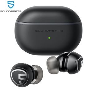 Mobiele telefoon oortelefoons Soundpeats Mini Pro Hybrid Actieve ruisonderdrukking draadloze oordopjes Bluetooth 52 hoofdtelefoon met ANC QCC3040 APTX Adaptive 230412