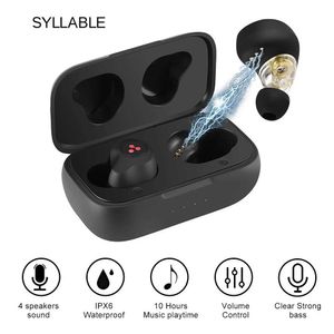 Écouteurs pour téléphones portables SYLLABLE S115 écouteurs basses casque sans fil réduction du bruit SYLLABLE S115 écouteurs de contrôle du Volume adaptés pour BT V5.0 Q240321