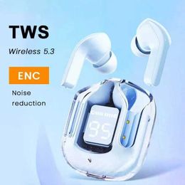 Écouteurs pour téléphones portables T2 TWS Casque sans fil Bluetooth 5.3 Casque Jeux de sport Casque de réduction du bruit Casque de contrôle tactile des basses Q240321
